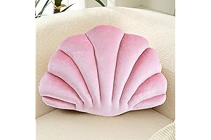 3D Shell Pillow Light Pink Sea Princess Seashell Decorative