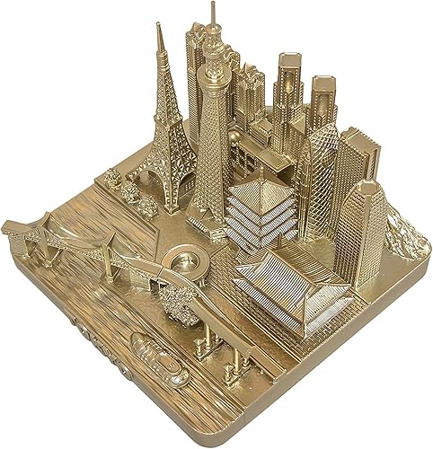 Vista 9 de Tokyo City Skyline Landmark Modelo 3D Oro Rosa 4 12 pulgadas