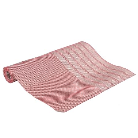 Jaipuri Haat net Pattern Antislip PVC??Table Runner/Placemats Set of 2 -Red, 30 * 135 Cms