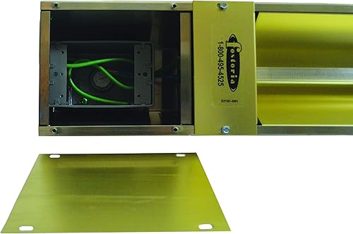 Miniatura 5 de TPI Corporation OCH46-208V-SSE Fostoria - Calentador infrarrojo eléctrico de cuarzo, para exterioresinteriores, carcasa de acero inoxidable, 2000 W,