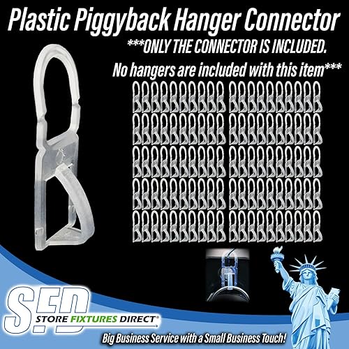 Miniatura 5 de Conectores de plástico para colgar ropa, combinadorescarpinteros para colgar ropa, paquete de 200