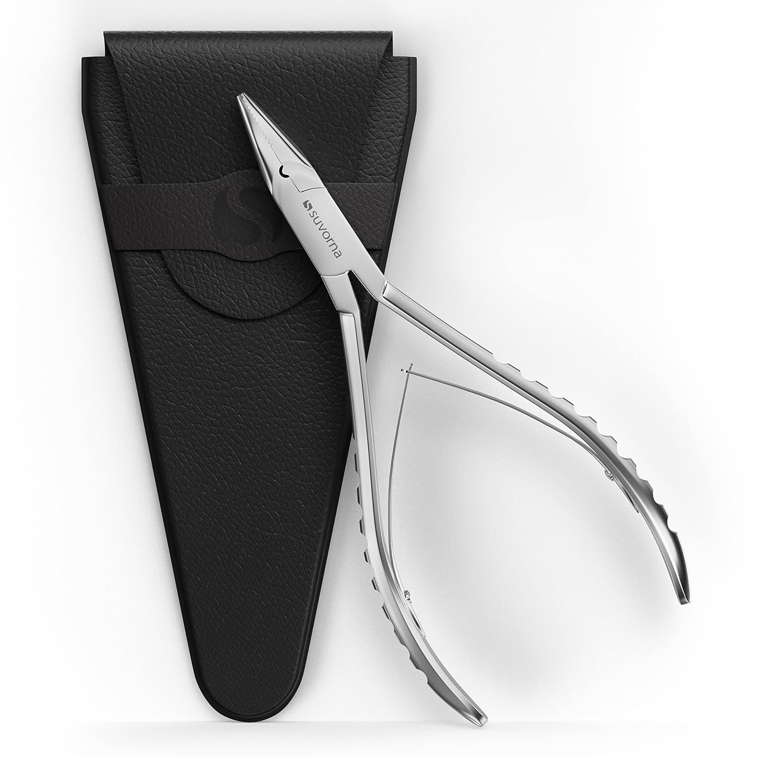Suvorna Microlinks Hair Extension Pliers & Hair Extension Tool Plier for Micro Link, Micro Ring, Feather Extension, Beads Closer Tool Kit - Japanese Steel Professional Hair Loop & Styling Tool