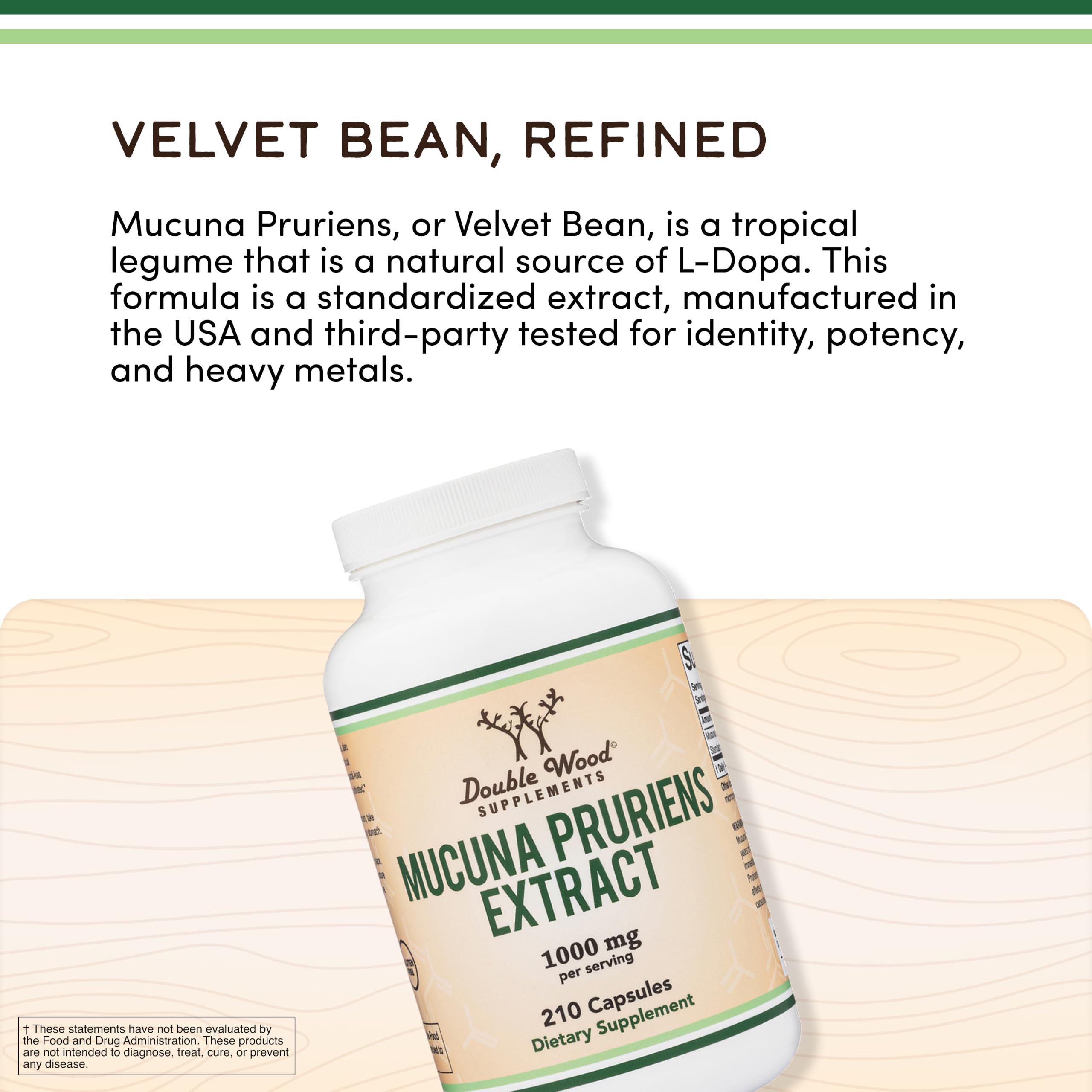 Mucuna Pruriens 20% L-Dopa, Mood, Motivation + Focus, 105 Servings — Amazon image 7