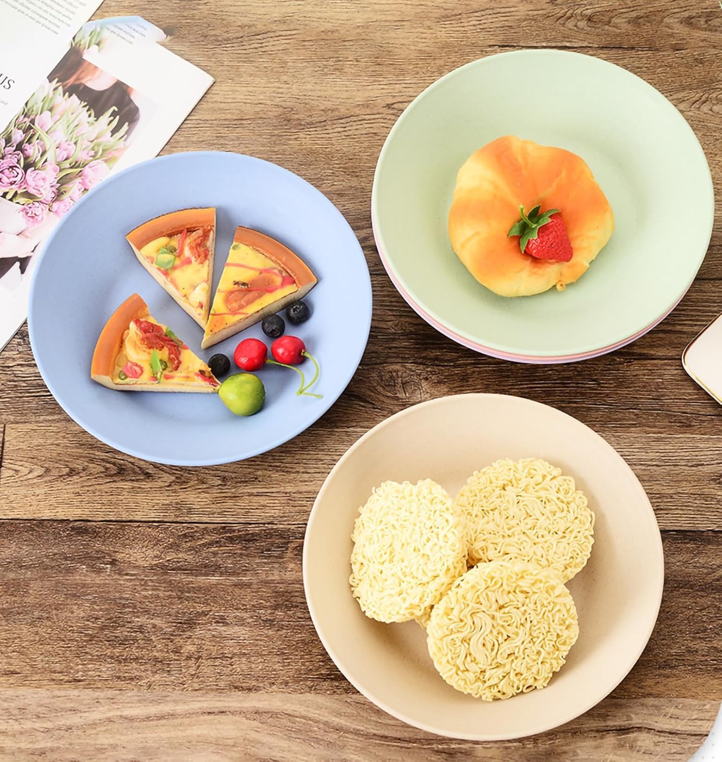 Wheat Straw Soup Bowls - Large Pasta Plates -7 Wheat Straw Soup Bowls - Large Pasta Plates -7