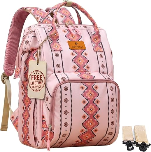 Motherly VivaLuxe Baby Bag for Mother Travel with Warranty/Diaper Bag with Insulated Baby Bottle Pocket/Diaper Bag for Mot...