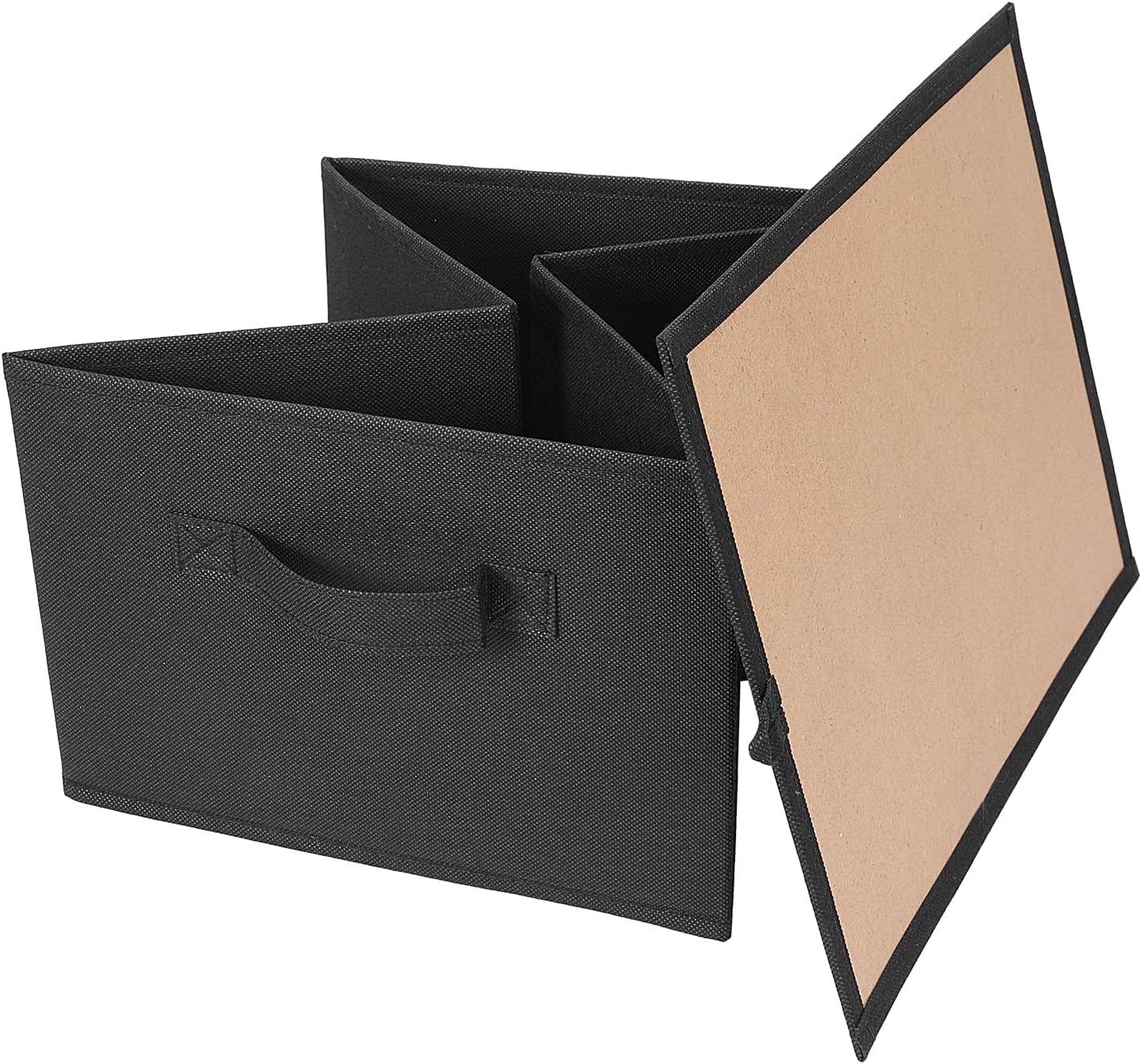 Collapsible Storage Bins, Foldable Organizers and Storage Baskets Cube Storage Bin for Bedroom Living Room, Black, 15.4x11.4x7.9inch, 4 Pack