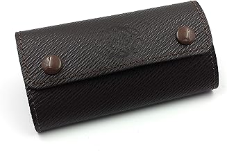 franartPiel – Key Holder with 6 Keys Made of Ubrique Leather – High Quality (Dark Brown)