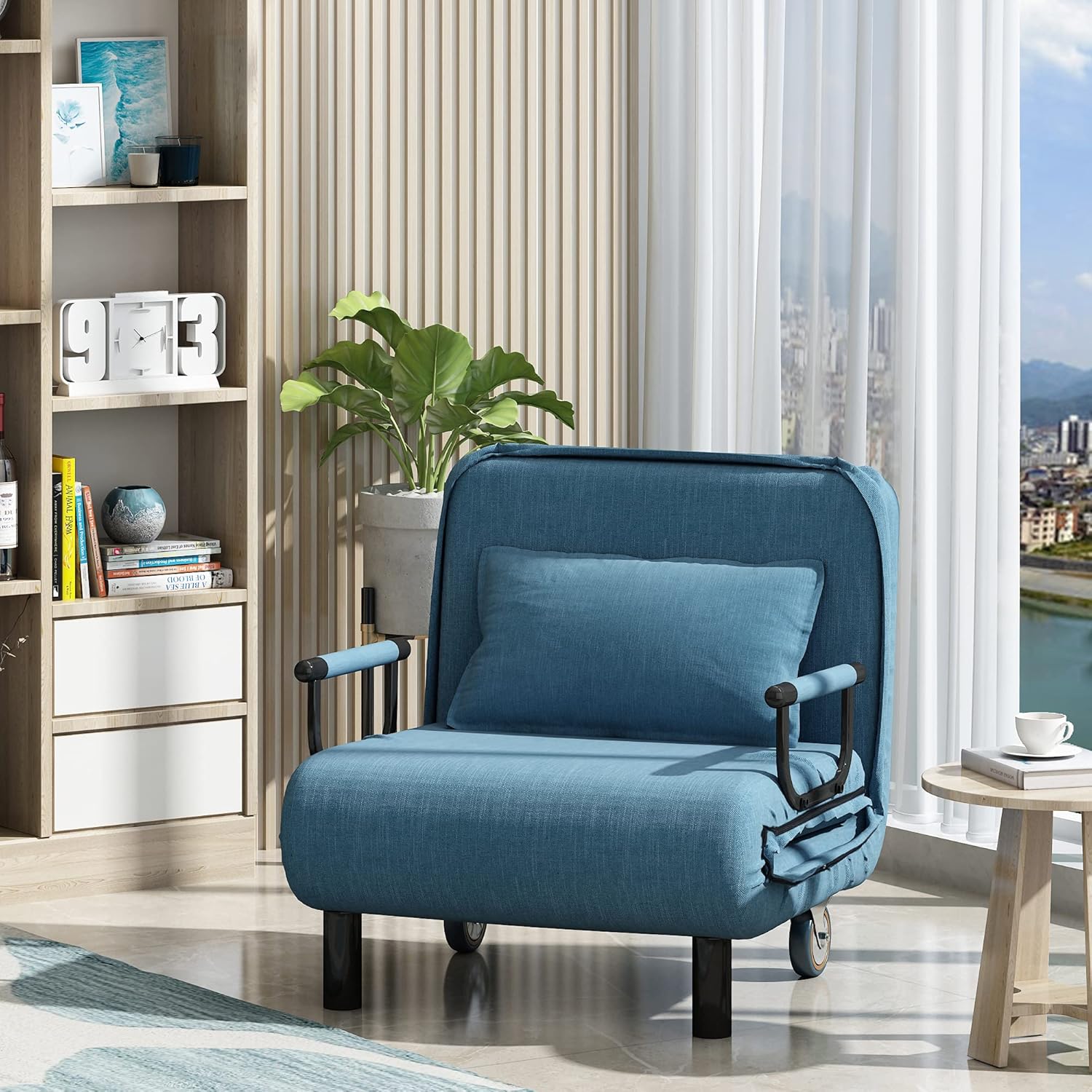 Majnesvon Upholstered Convertible Chair into Bed Sleeper