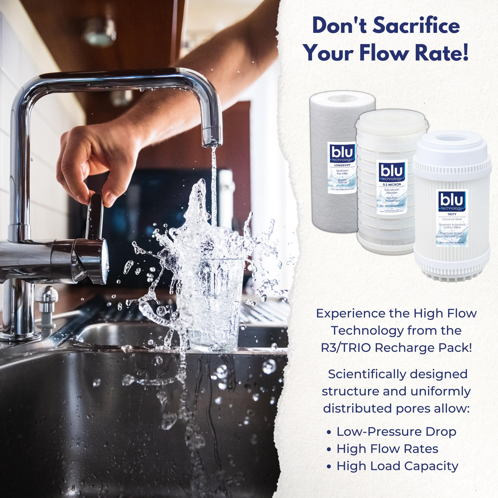 GoBluTech RV Water Filter Recharge Pack - Clean Water On The Go -4 GoBluTech RV Water Filter Recharge Pack - Clean Water On The Go -4
