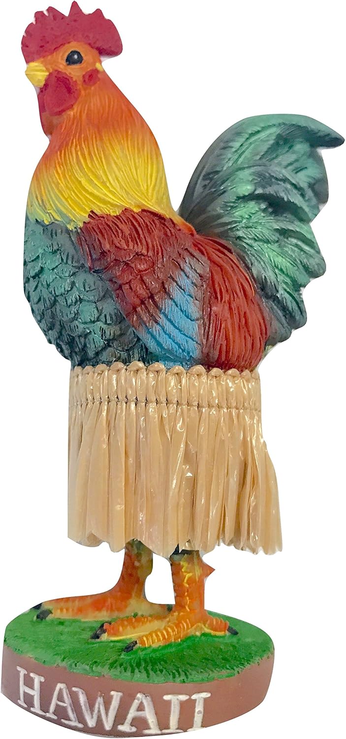 Hawaii Rooster Chicken Dashboard Doll
