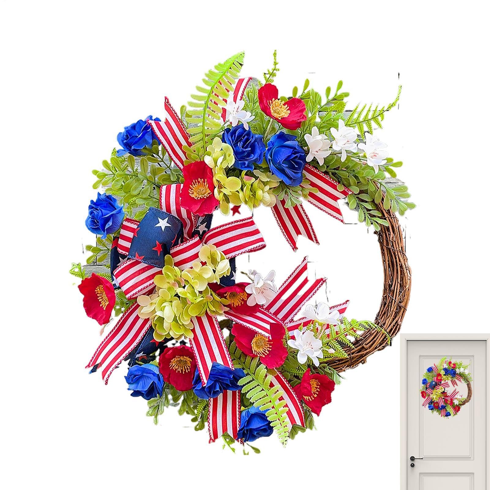Guirlande commémorative extérieure de porche pour fête nationale