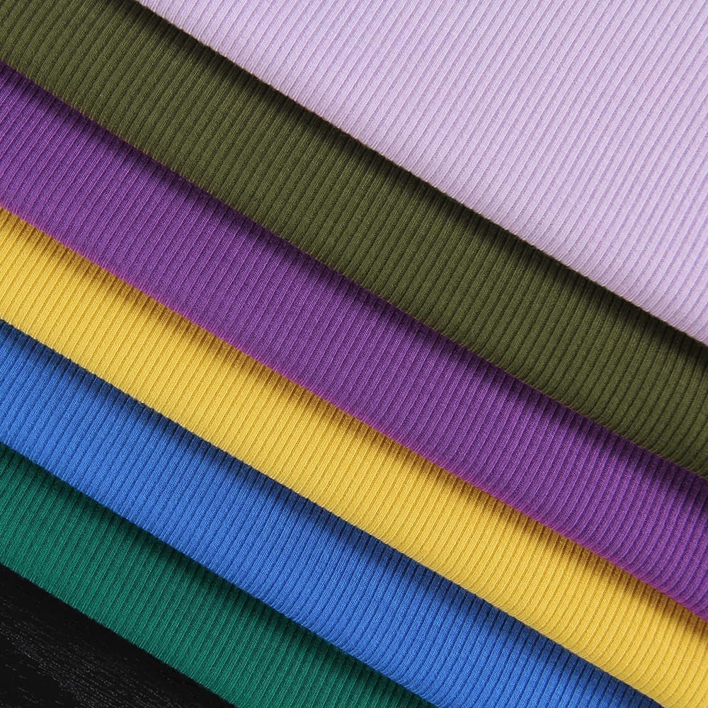 Artfish Women's Square Neck Long Sleeve Ribbed Slim Fitted Casual Basic Crop Top - Image 5