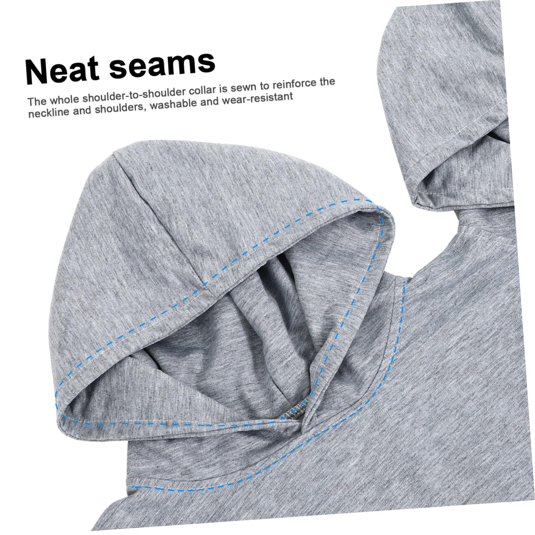 Felpa Doppia per Coppia Oversize S in Poliestere Grigio | Eventi a Tema, Serate Tranquille in Casa, Vestibilità per Fisici Diversi