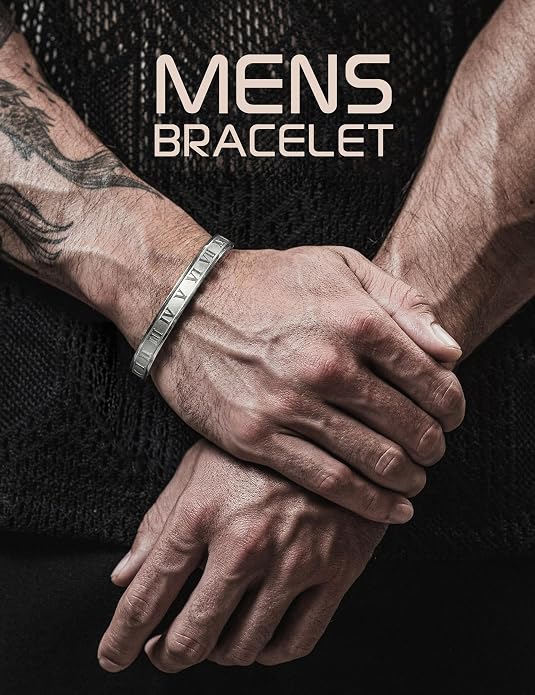 Pulseras de acero inox para hombre YADOCA 3Pcs miniatura 7