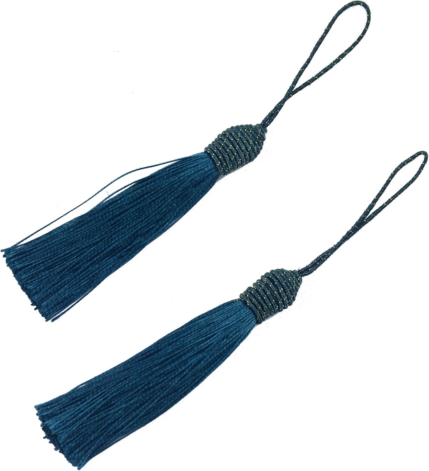 20pcs 15.5cm/6 Inch Tassel Silky Floss Bookmark Tassels with 2Inch Cord Loop Mixed Color Tassels for Crafts Bookmarks Jewelry Making Souvenir DIY Craft Accessory