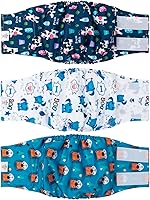 Vista 43 de CuteBone - Pañal para perro macho, talla mediana, DM11M