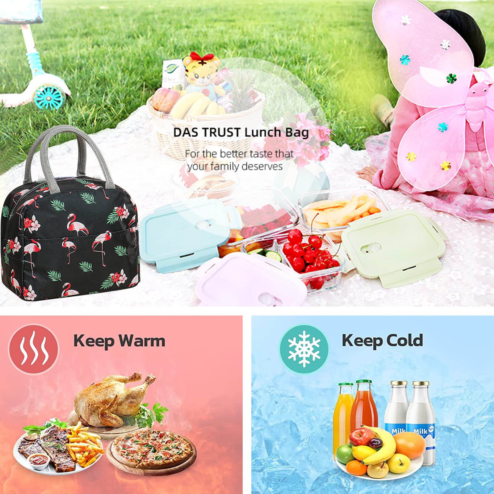 Mecctuck Borsa Termica Pieghevole a Tenuta Stagna per Pranzo Escursionismo Picnic Lavoro