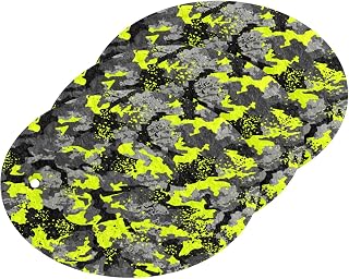 Lemon Grey Camouflage Kitchen Sponges Cleaning Dish Sponges Non-Scratch Natural Scrubber Sponge for Kitchen Bathroom Cars, pack of 3