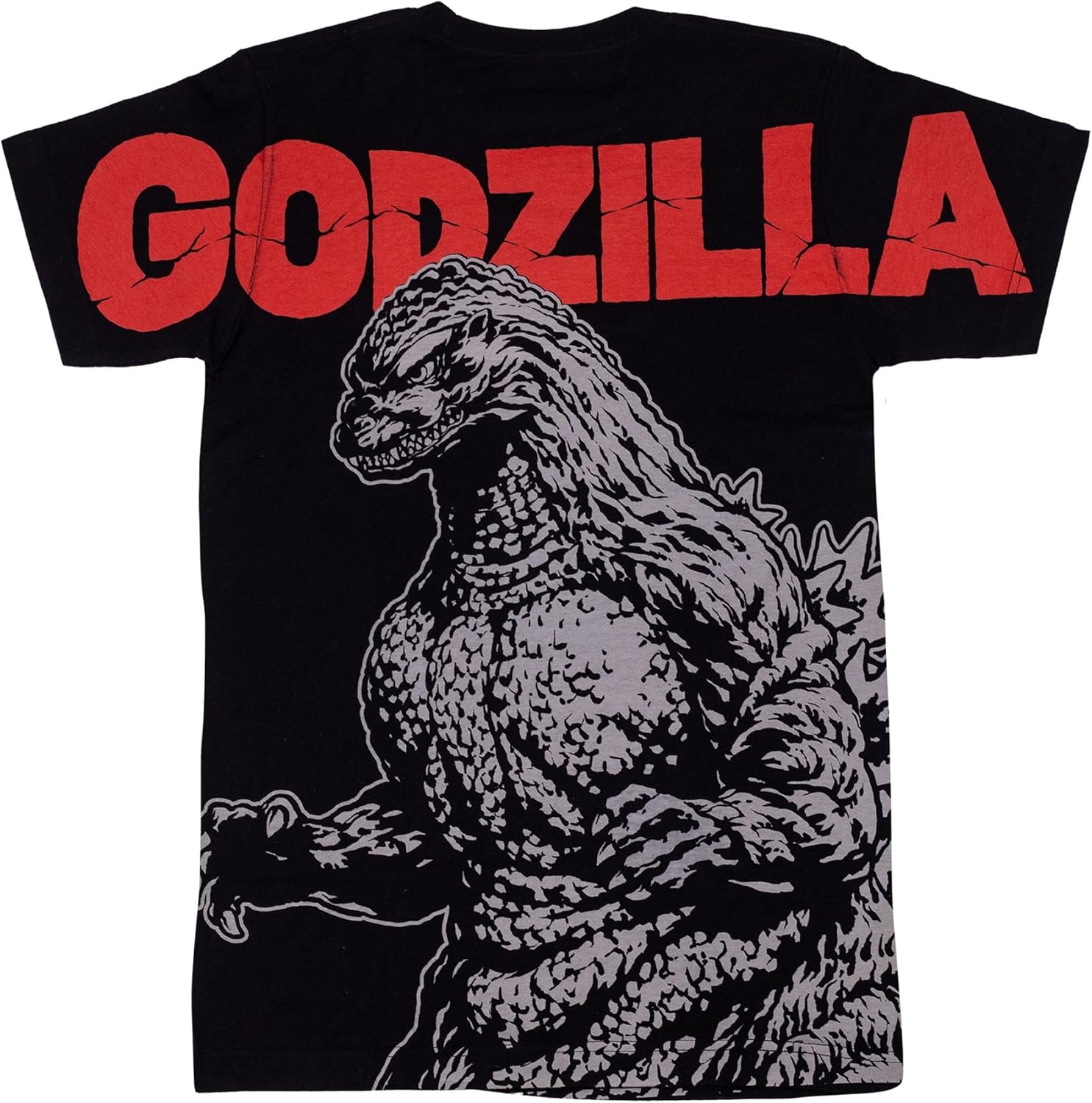 Ripple Junction Godzilla Men's Short Sleeve T-Shirt Jumbo Print King of Monsters Front & Back Graphics Officially Licensed