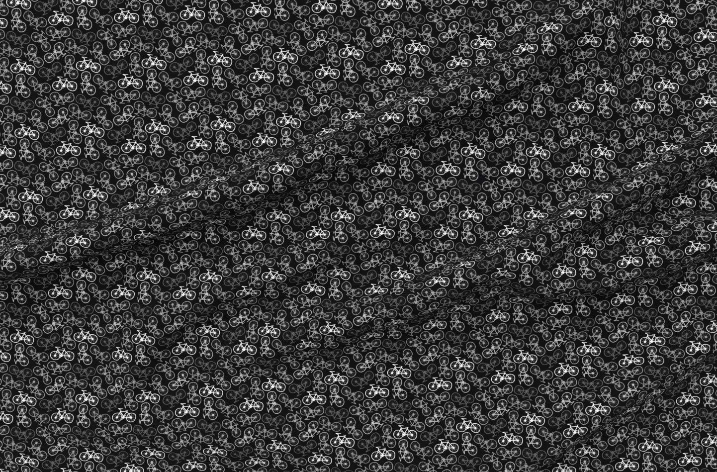 Spoonflower Fabric - Cycling Monochrome Bicycles Bike Cyclist Black White Printed on Petal Signature Cotton Fabric by The Yard - Sewing Quilting Apparel Crafts Decor