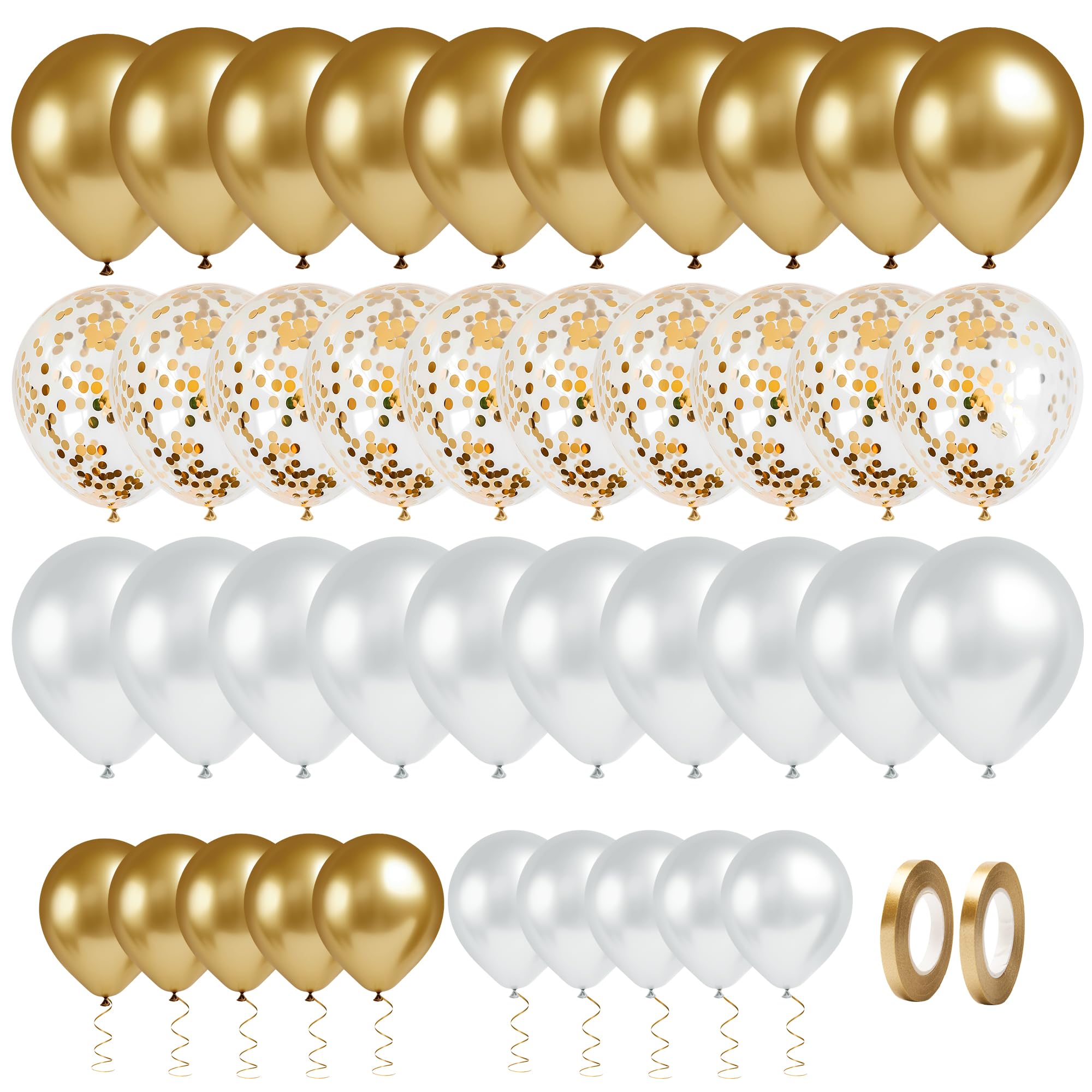 100 Stück Weiße Luftballons, 12 Zoll (30 Cm) – Mattweiß Für Geburtstag, Hochzeit, Deko