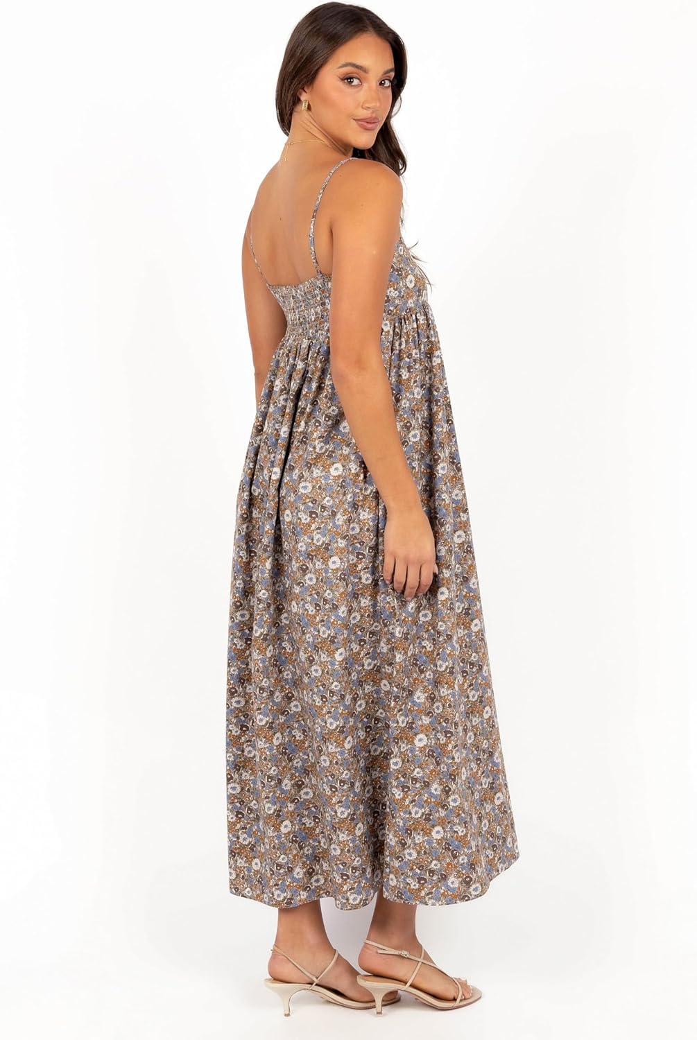 Petal & Pup Womens Andy Maxi Dress - Olive Ditsy Floral - Image 3