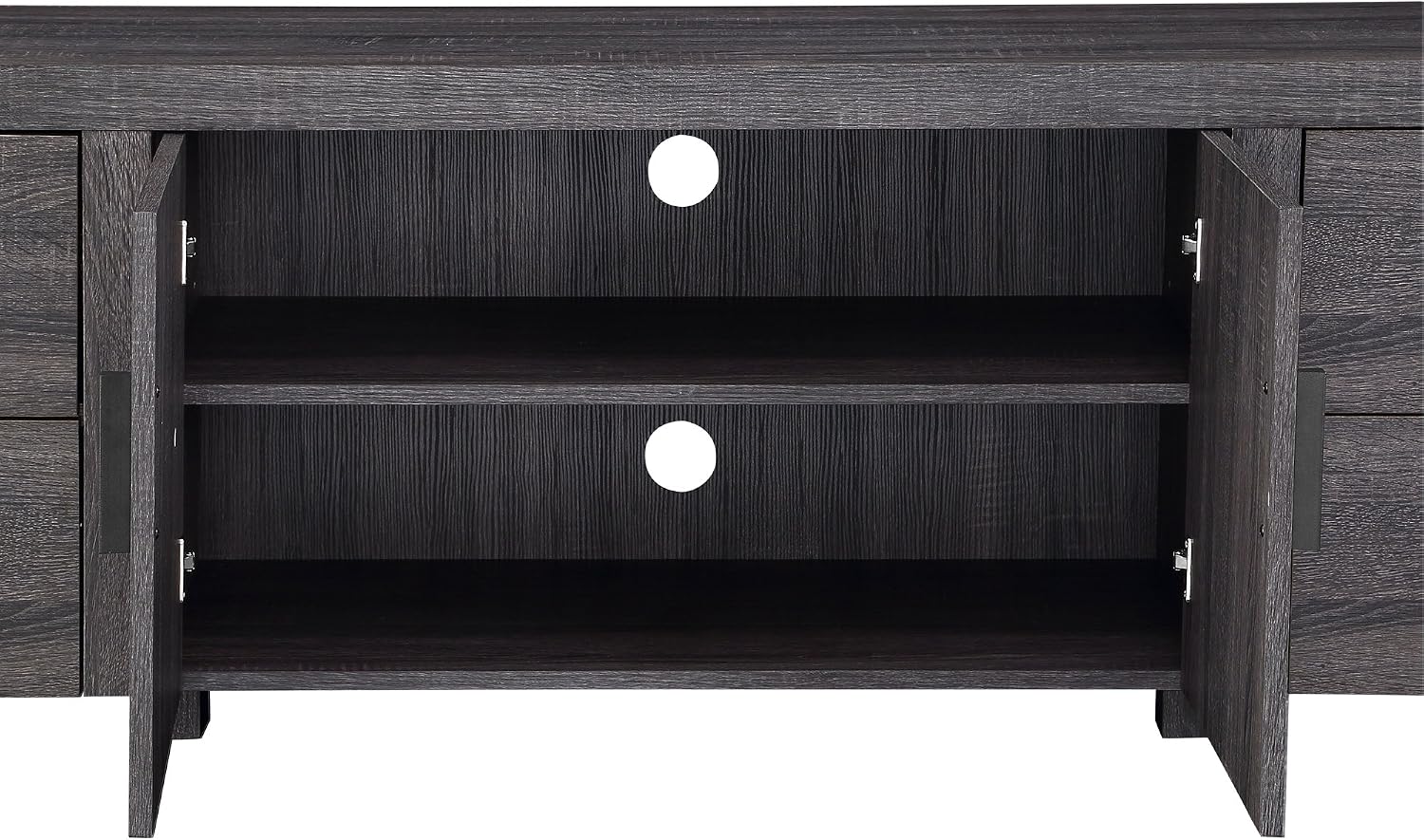 Walker Edison TV Stand with drawers open