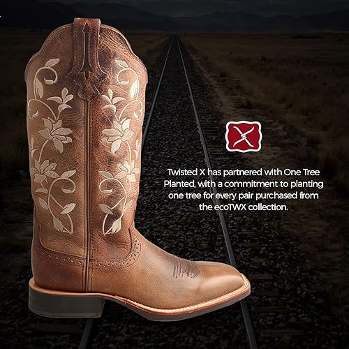 Miniatura 6 de Twisted X Women's Ruff Stock Boot - Mid-calf Full-grain Leather Western Cowboy Boots