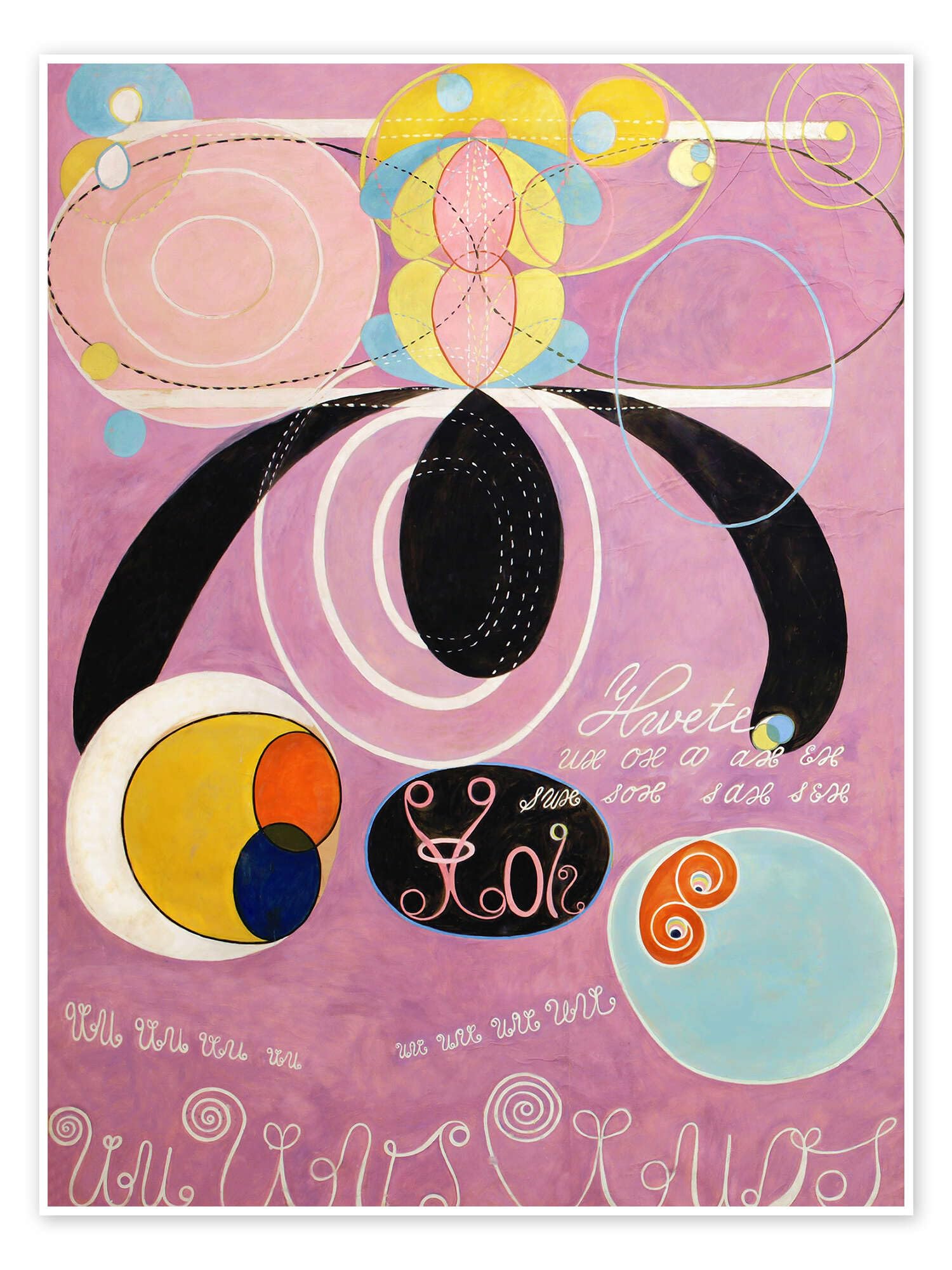 Posterlounge I dieci più grandi, n. 6, Età adulta Poster | 90 x 120 cm di Hilma af Klint Quadri Decorazione per pareti