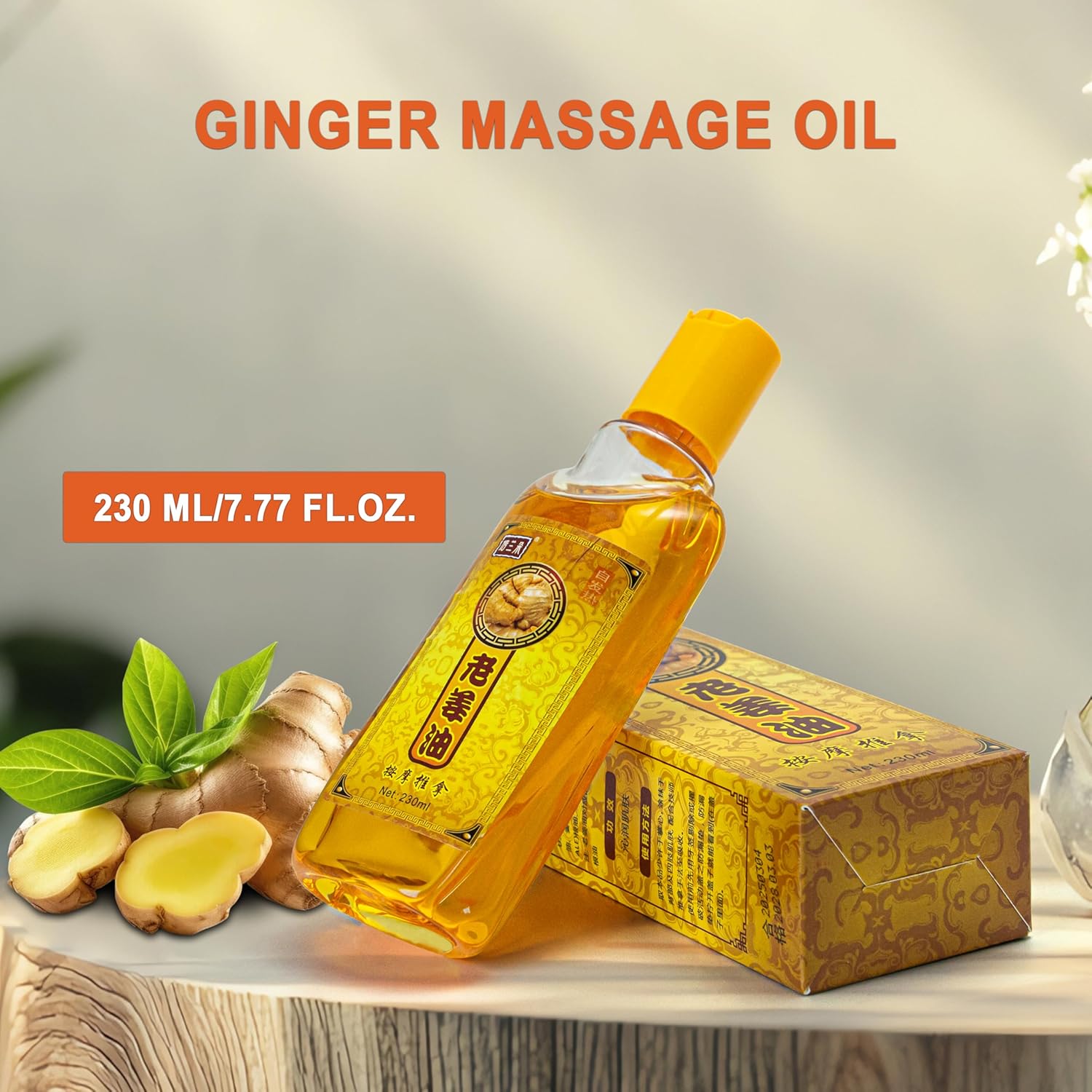 Elitzia Ginger Massage Oil Natural Body Lotion for Muscle Relaxation | Deep Tissue & Spa Massage Oil | Home Salon Use ETMO477 - Image 9
