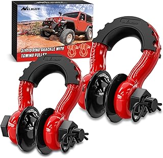 Nilight Heavy Duty Recovery Shackles (2-Pack)