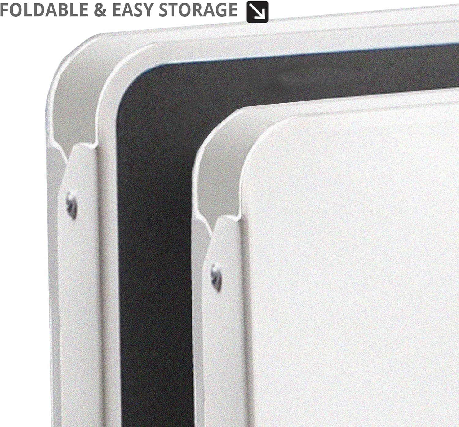 Azar Displays 300250 Plastic Sidewalk Sign Board -White Double Sided Multi-Purpose Write-On and Adhesive 19x 34, White