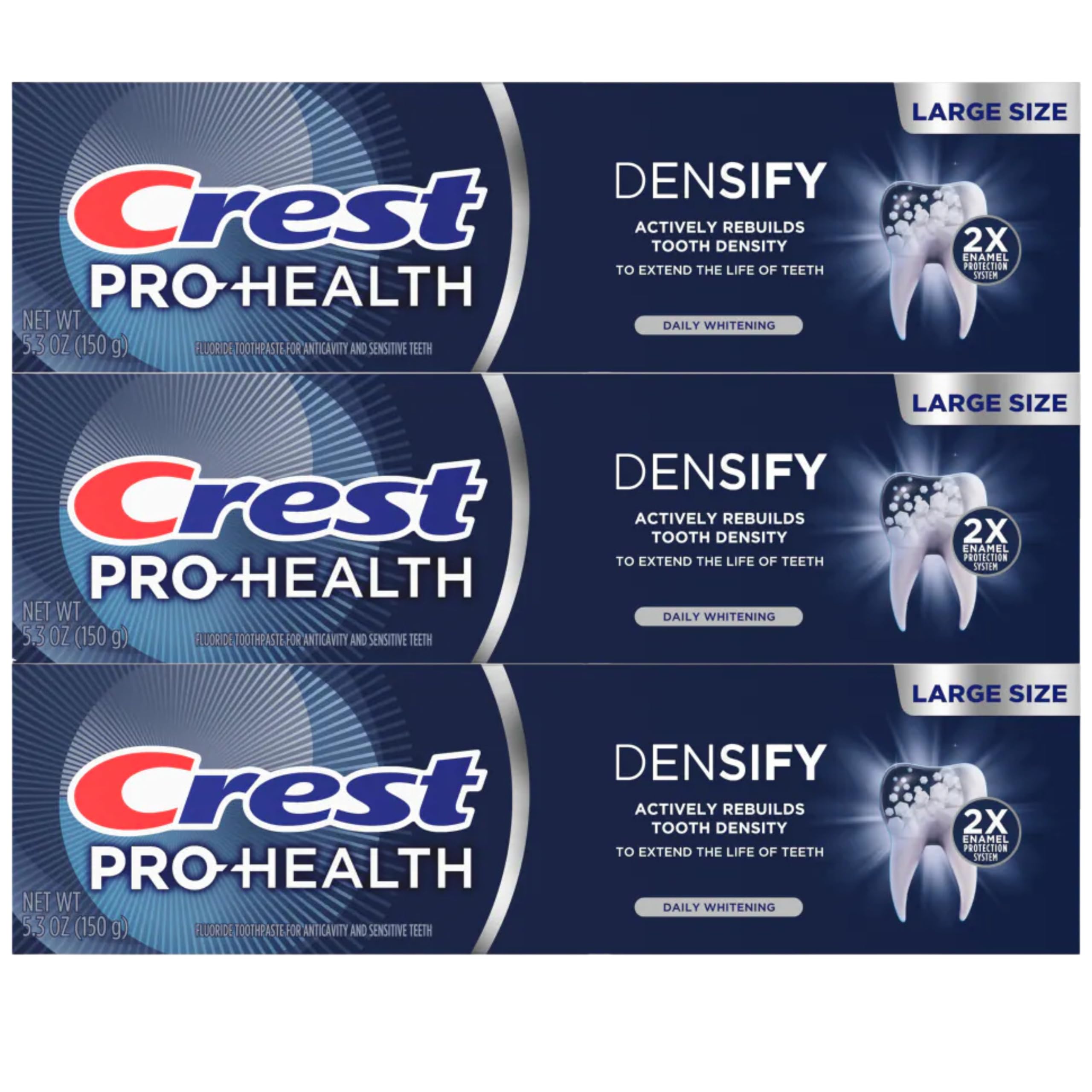 Pro-Health Densify Toothpaste by Crest – 5.3 Ounce (Pack of 3), Pack of 3, Model 8.94_20250806_DittoBlast_3200