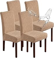 Vista 11 de Fundas Impermeables para Sillas de Comedor, Fundas para Sillas de Comedor Elásticas Parsons Fundas para Sillas, para Comedor Cocina Protector
