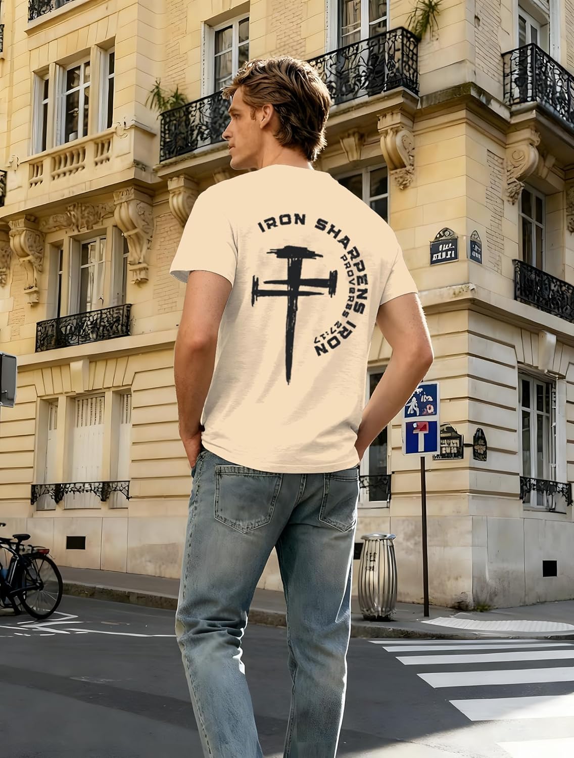 Christian Shirts for Men Religion Faith Shirts Scripture Nail Jesus Cross Graphic Tees Bible Verse Short Sleeve Tops - Image 3