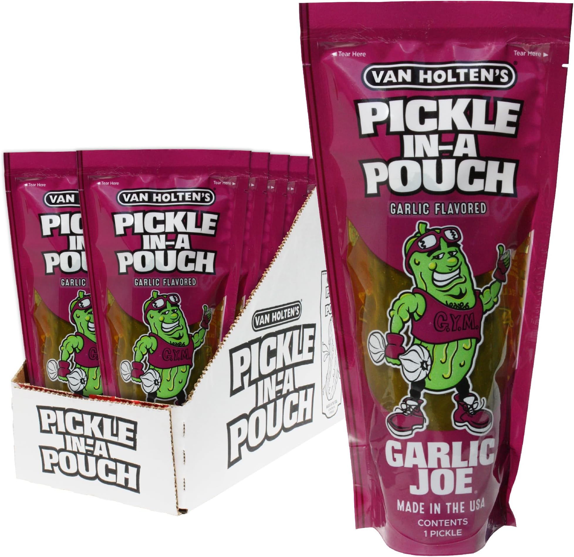 Van Holten's Pickles - Garlic Joe Pickle-In-A-Pouch - 12 Pack