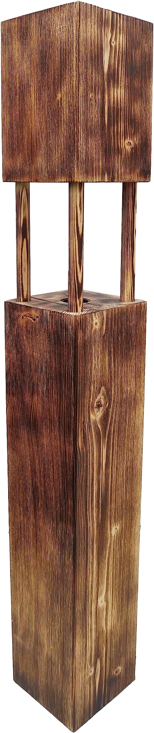 QLS QLS Vloerlamp vloerlamp van grenenhout woonkamer vloerlamp modern rechthoekig 95 cm lamp woonkamer slaapkamer plafondschijnwerper decoratie photo 3