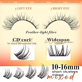 Wispy Lash Clusters Lashes Cluster Eyelash Extensions Natural Individual Lashes Fluffy Lash Extension Soft Cotton Band Eyelashes Clusters Fairy D Curl Lash Cluster For DIY Eyelash Extension