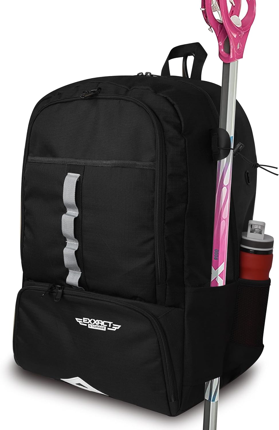 Exxact Sports Lacrosse Bag with Two Stick Holders and
