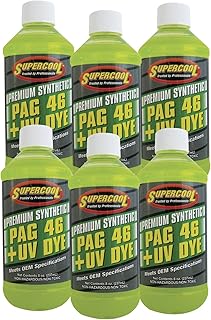 TSI Supercool P46-8D-6CP PAG Oil 46 Viscosity with UV Dye 8oz 6-Pack