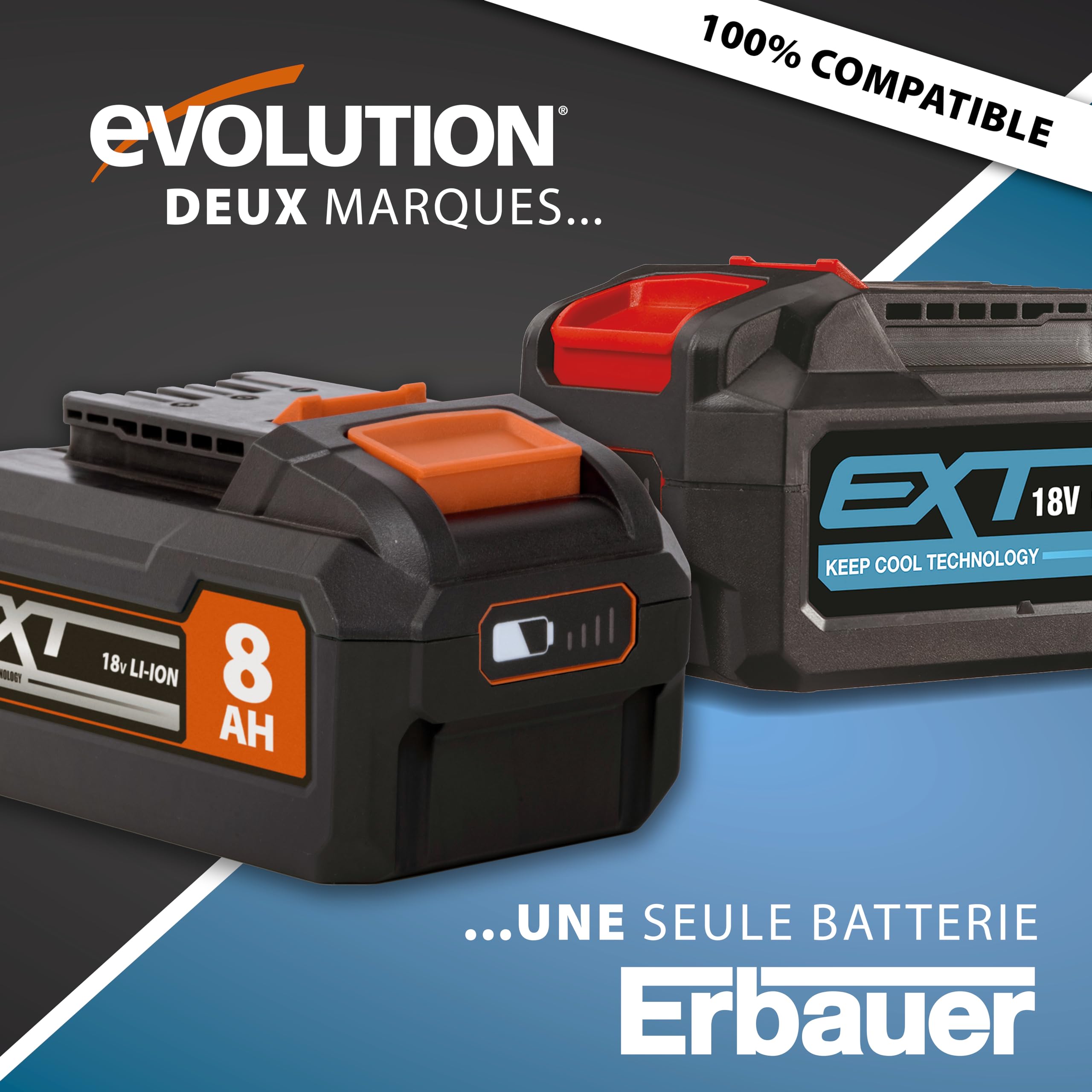Evolution Power Tools R18MLT-Li Outil Multifonction Sans Fil Alimenté Par Batterie 18 V Li-Ion, Polyvalent Et Multi-Matériaux Pour Couper, Façonner, Gratter Et Poncer | Batterie Non Incluse