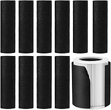 10 Pcs Air Purifier Prefilter Pads Model P2 - Plastic Grid + Polypropylene Non-woven Black - Pre-Filter Layer - Effectively Catches Dust, Hair and Hair