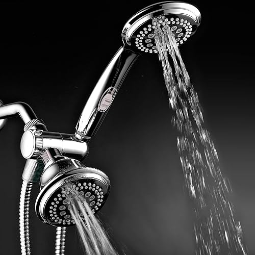 Miniatura 10 de HotelSpa Ultra Luxury 42 cabezal de ducha  ducha de mano combinada con interruptor de pausa de encendidoapagado patentado y manguera de acero