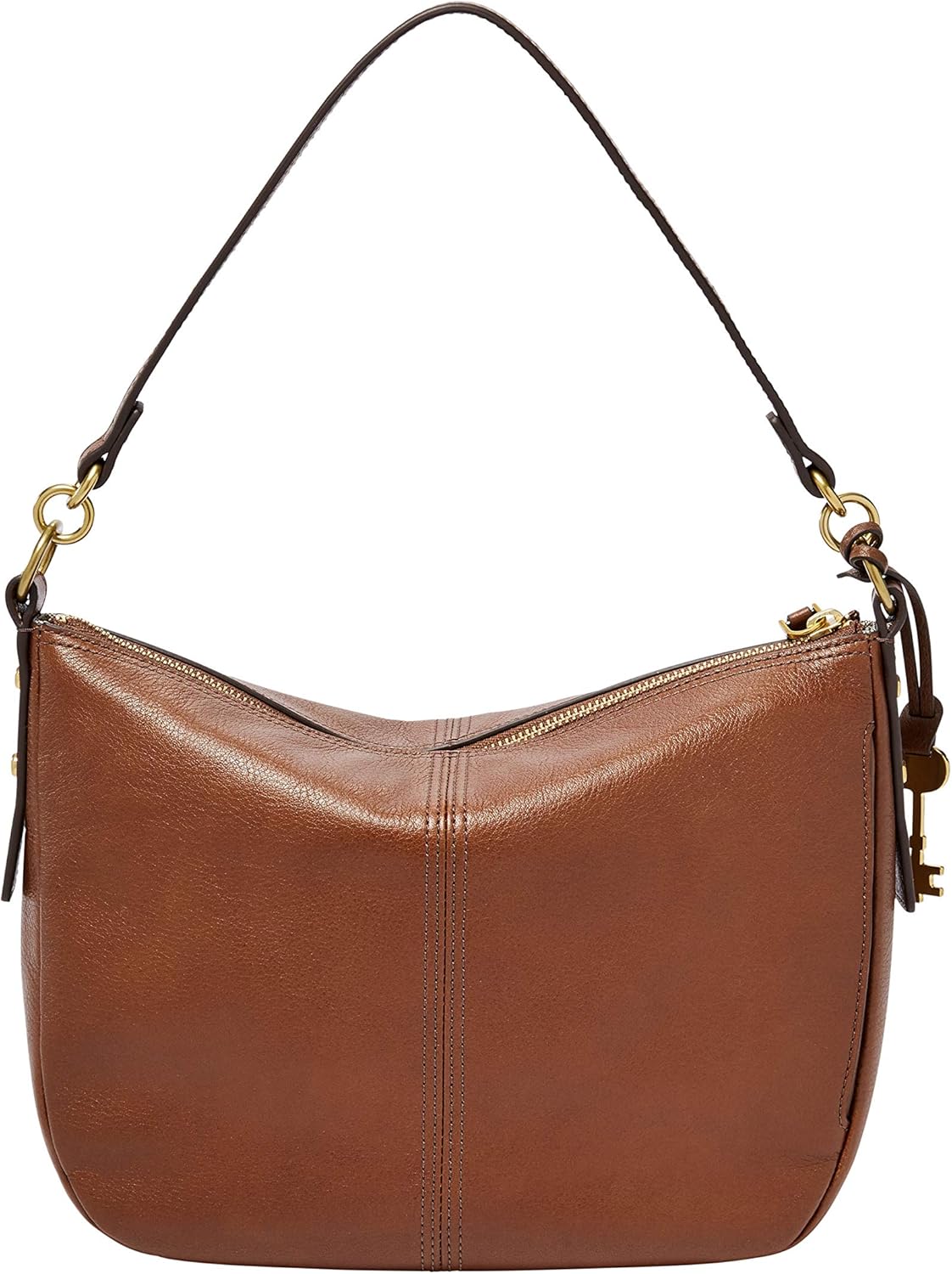Fossil Women's Jolie Leather Crossbody Purse Handbag, Brown: Handbags: 