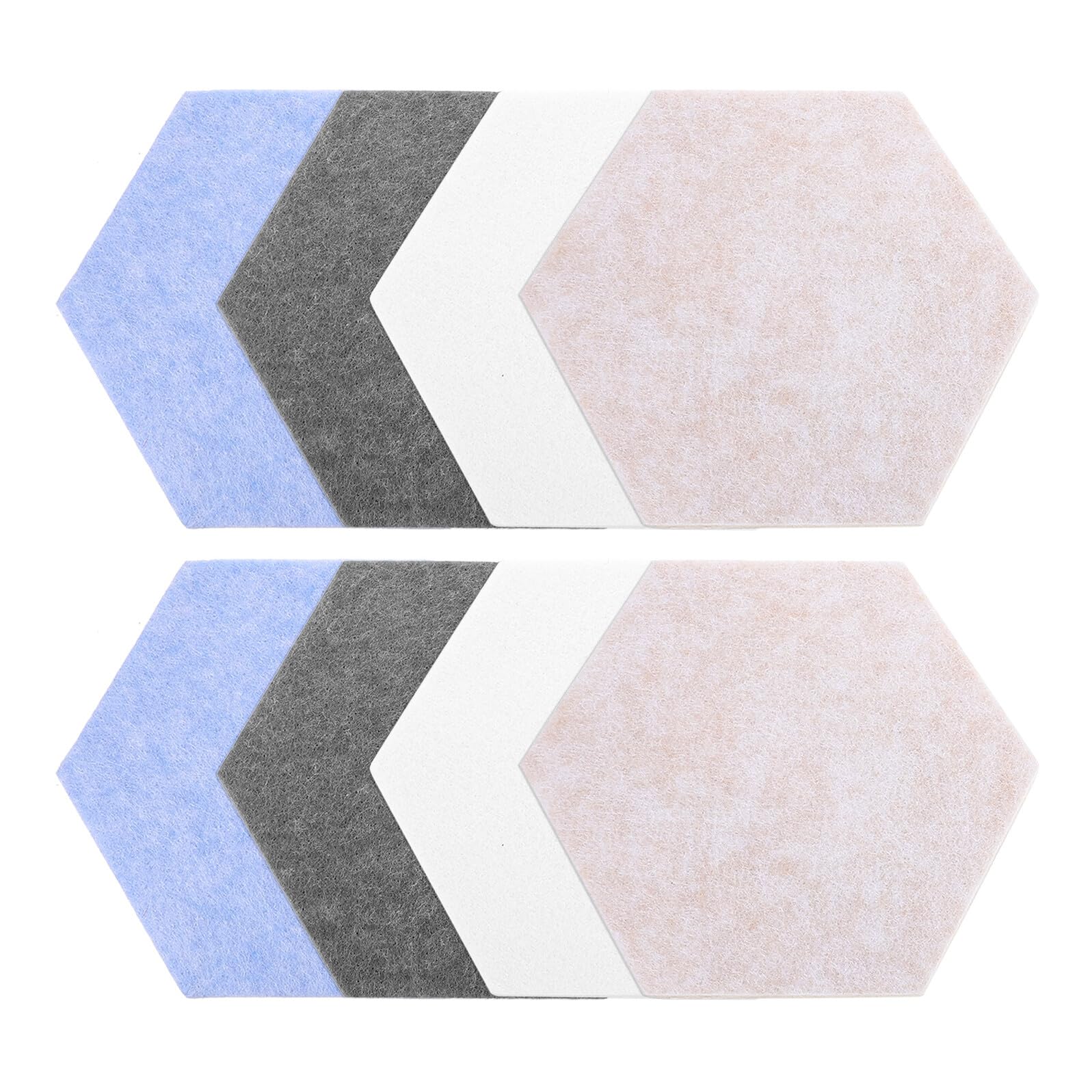 Panneaux mémo insonorisants en feutre DOITOOL 9mm carreaux hexagonaux auto-adhésifs