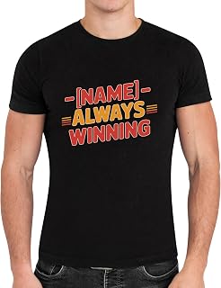Level Tee with Name Position Rank Holders - Always Winning Black
