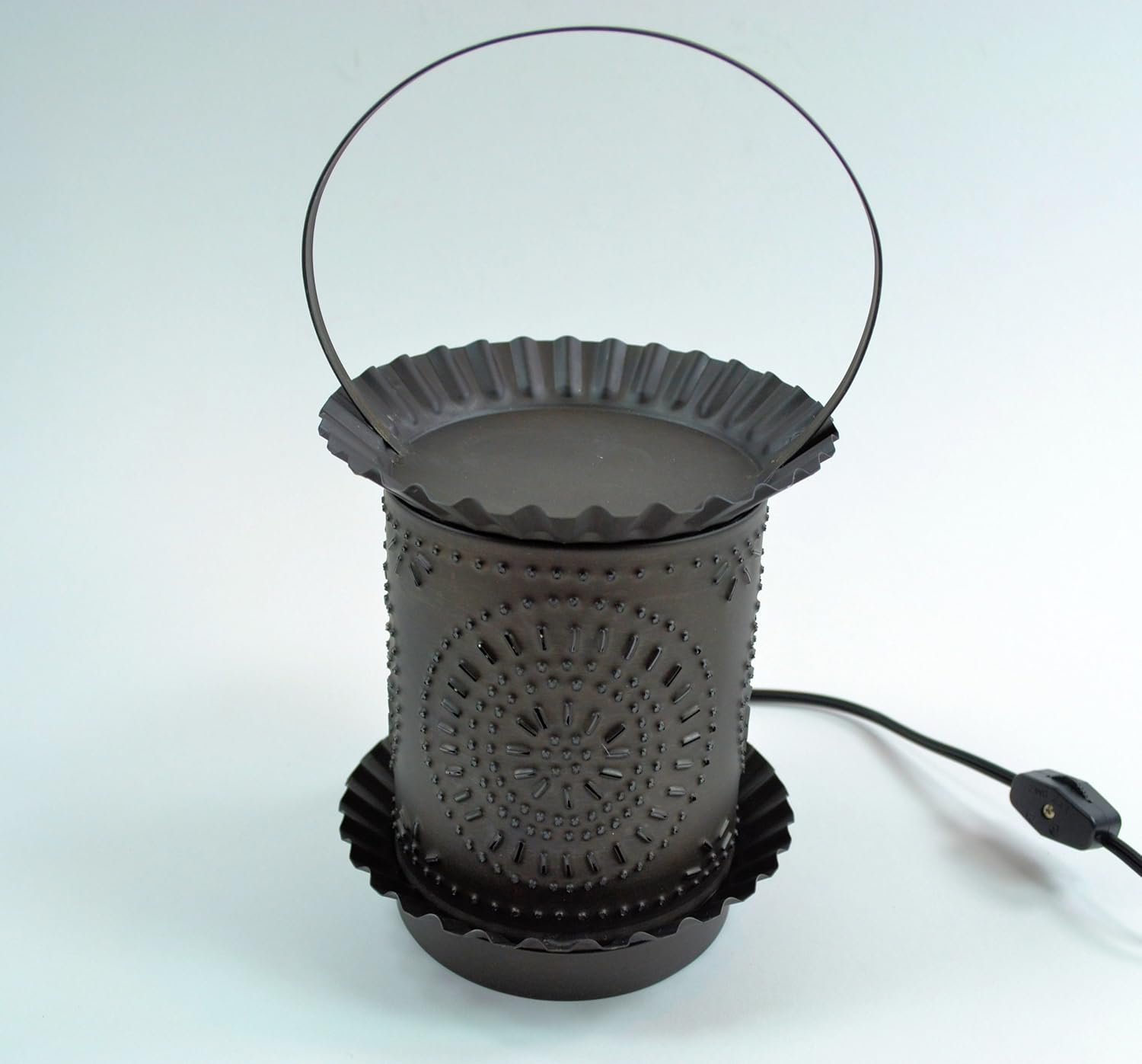 Irvin's Country Tinware #608CKB - Jumbo Tartwarmer with Chisel - Kettle Black Tin Finish