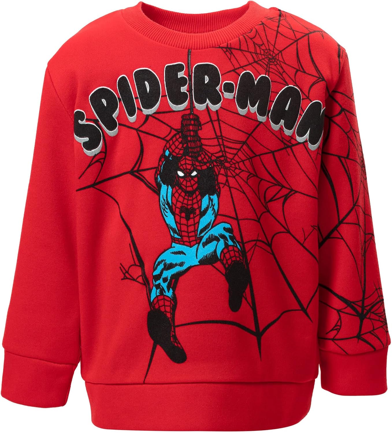 Marvel Spider-Man Fleece Sweatshirt and Pants Outfit Set Toddler to Big Kid Sizes (2T - 14-16) - Image 3