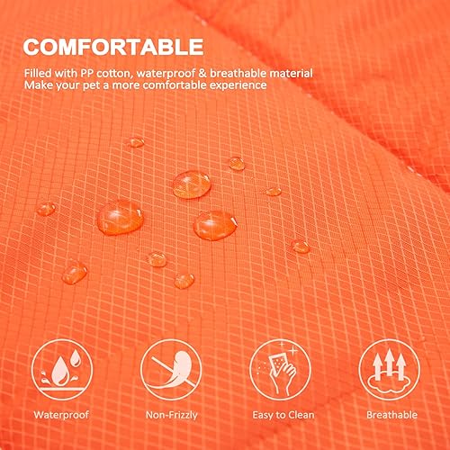 Miniatura 4 de BDEUS Cama para perros de tamaño grande de 43 x 24 pulgadas, impermeable y portátil, tapete para mascotas, fácil de limpiar, lavable, resistente al