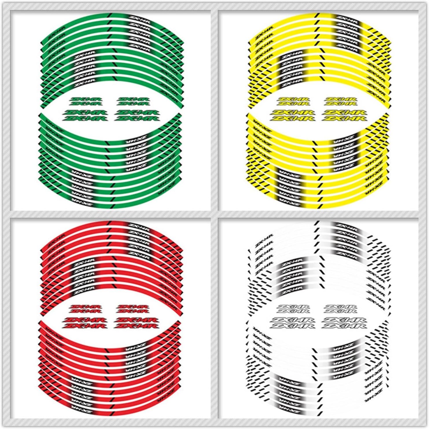 ホイールステッカーリムデカー リムホイール箔 為に ZX-14R Zx14r